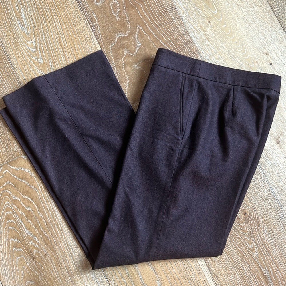 Chaiken wool fully lined wide leg pants sz 4